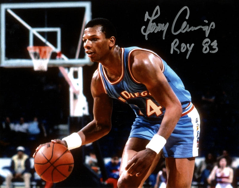 Terry Cummings Signed San Diego Clippers 8x10 Photo w/ ROY 83 LSCM COA