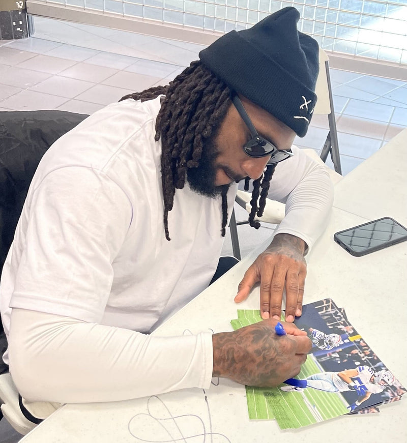 Malik Hooker Signed Dallas Cowboys 8x10 Photo Beckett Witness BAS COA #4