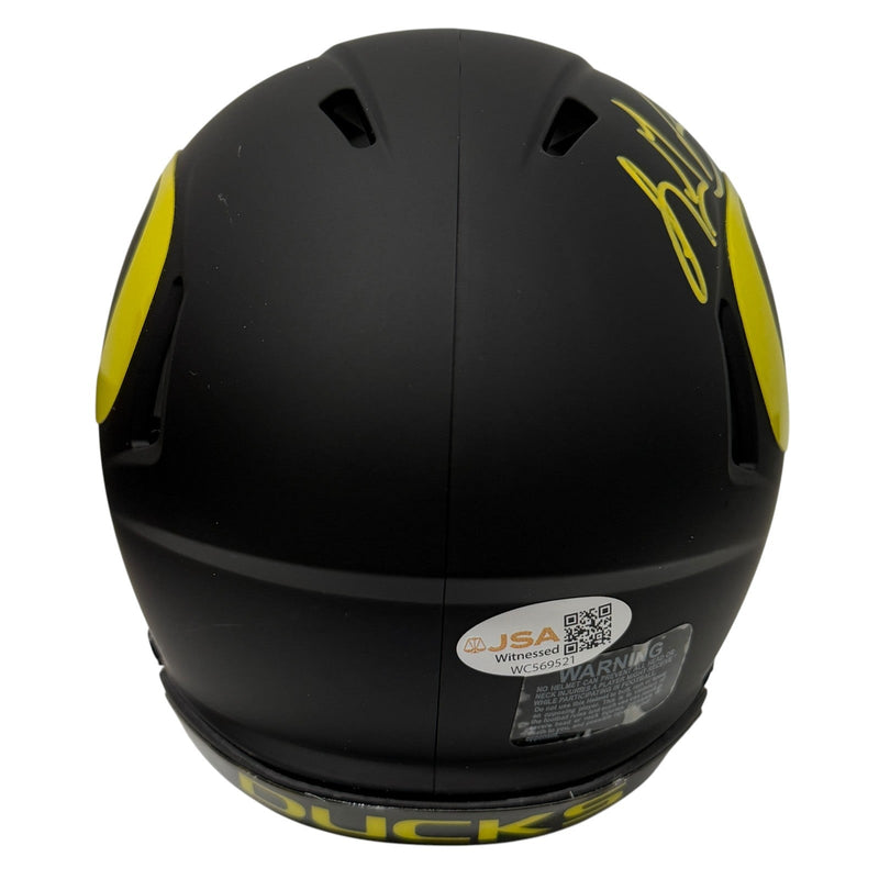 LeGarrette Blount Signed Oregon Ducks Mini Helmet w/ Quack Quack! JSA Wit COA