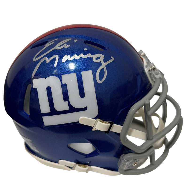 Eli Manning Signed Autographed New York Giants Speed Mini Helmet FANATICS COA