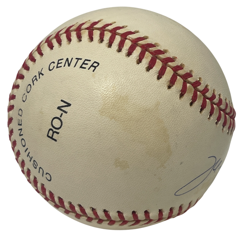 Michael Barrett Signed Autographed National League ONL Baseball Cubs LSCM COA
