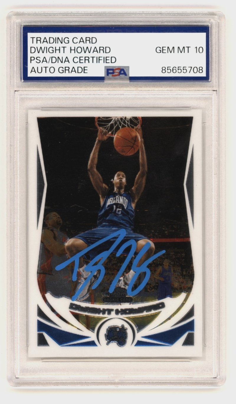 Dwight Howard 2004-05 Topps Chrome #166 Signed Rookie RC PSA 10 Auto Magic HOF