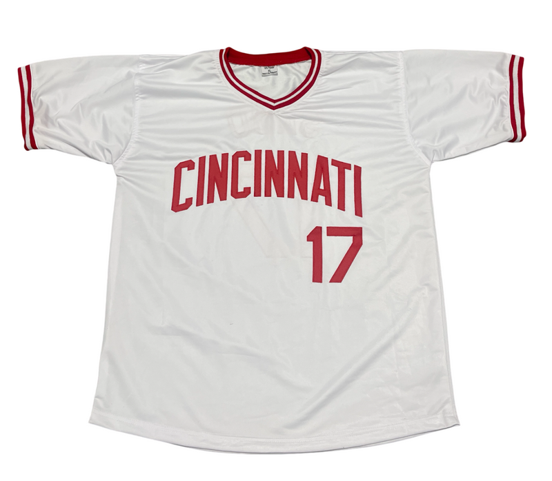 Chris Sabo Signed Autographed Reds Custom Jersey w/ 88 NL ROY Beckett BAS COA