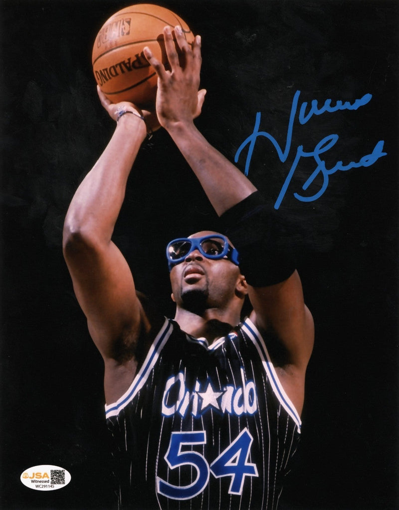 Horace Grant Signed Autographed Orlando Magic 8x10 Photo JSA WITNESS COA #2