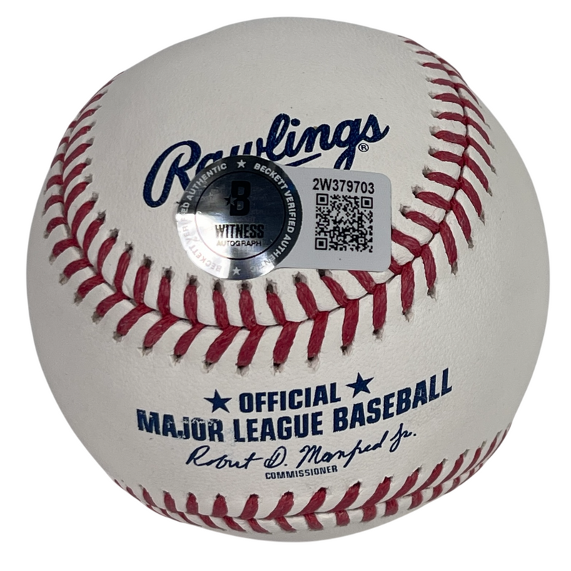 Bill Madlock Signed ROMLB Baseball w/ 79 WSC Beckett Witness BAS COA