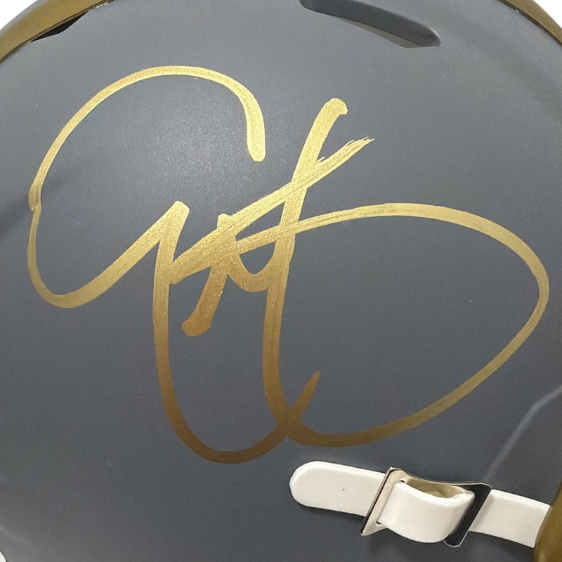 Eric Metcalf Signed Cleveland Browns Slate Mini Helmet JSA Witness COA
