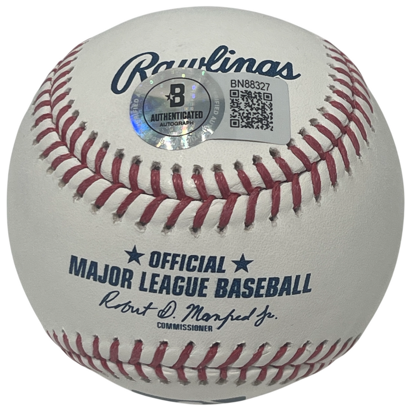 Bob Horner Signed ROMLB Baseball w/ 78 NL ROY Beckett Witness BAS COA