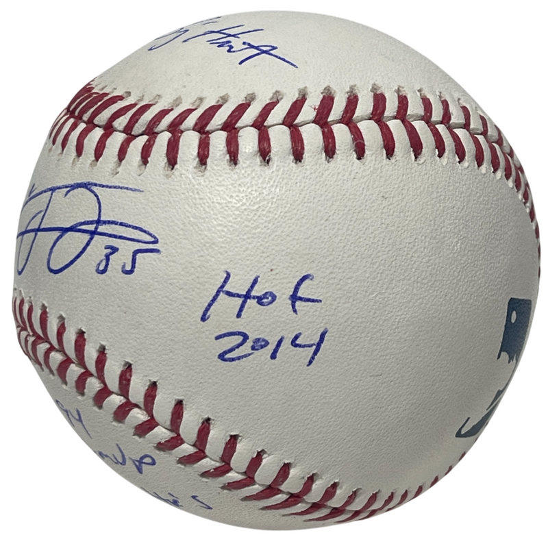 Frank Thomas Signed Autographed ROMLB Stat Baseball w/ 4 Ins Beckett Wit BAS COA