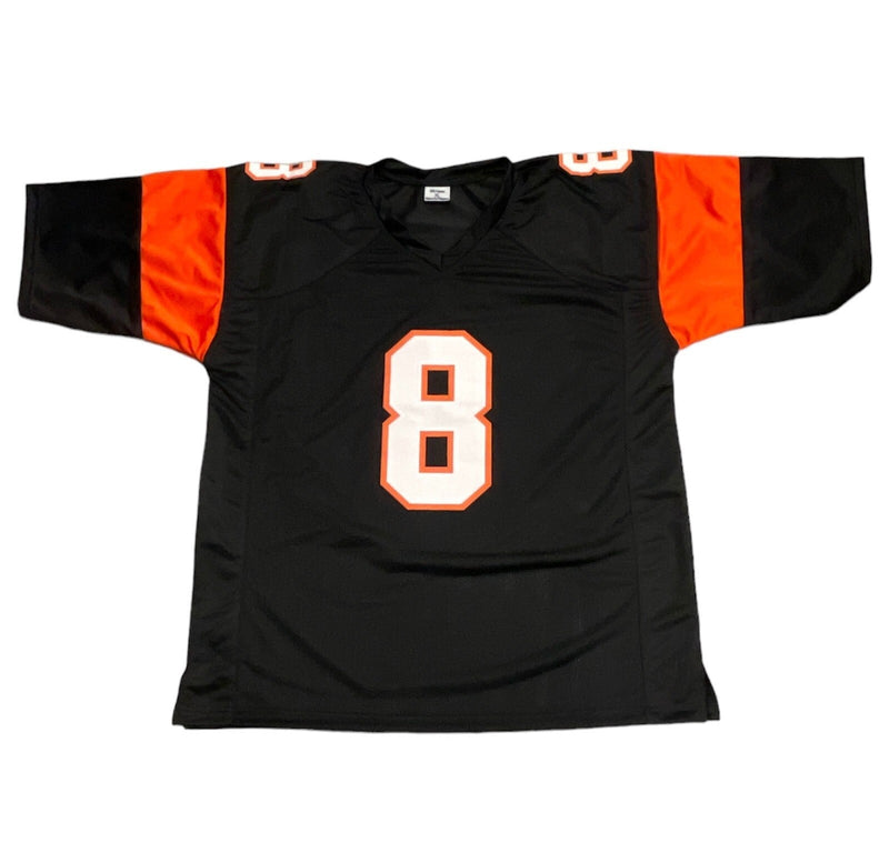 Jeff Blake Signed Bengals Custom Jersey w/ Shake n Blake Beckett Witness BAS COA