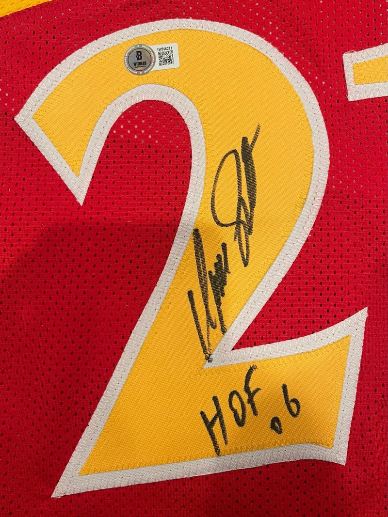Dominique Wilkins Signed Atlanta Hawks Custom Jersey w/ HOF 06 Beckett W BAS COA