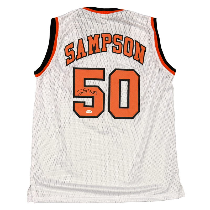 Ralph Sampson Signed Virginia Cavaliers Custom Jersey 3x CPOY JSA Witness COA