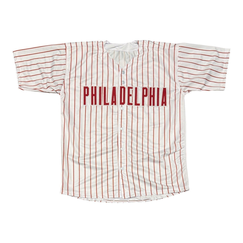 Jim Thome Signed Autographed Philadelphia Phillies Custom Jersey JSA Witness COA