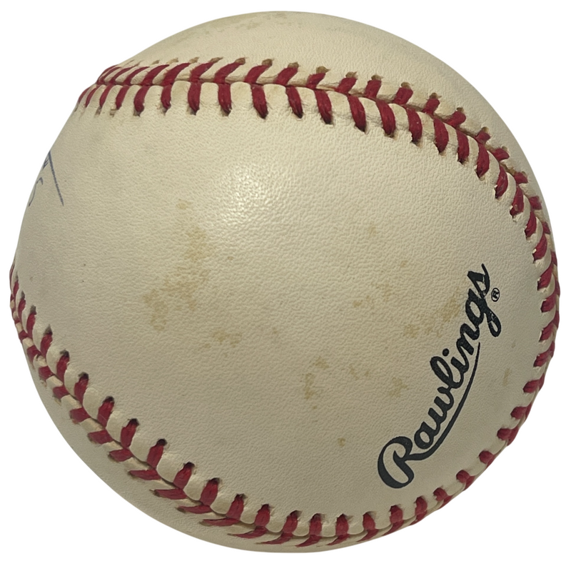 Michael Barrett Signed Autographed National League ONL Baseball Cubs LSCM COA