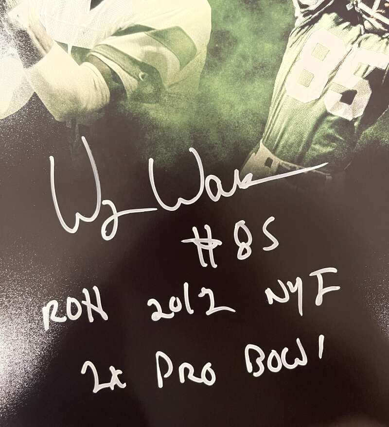 Wesley Walker Signed Autographed New York Jets 11x14 Photo w/ 2 Insc LSCM COA