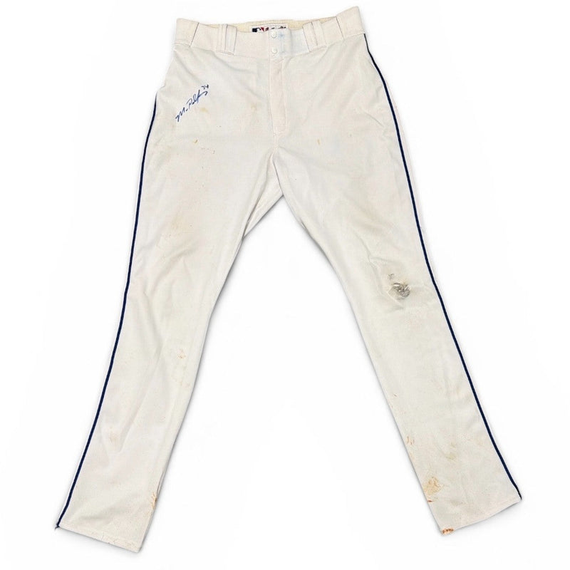 Mike Pelfrey Signed Autographed New York Mets Game Used Majestic Pants JSA COA