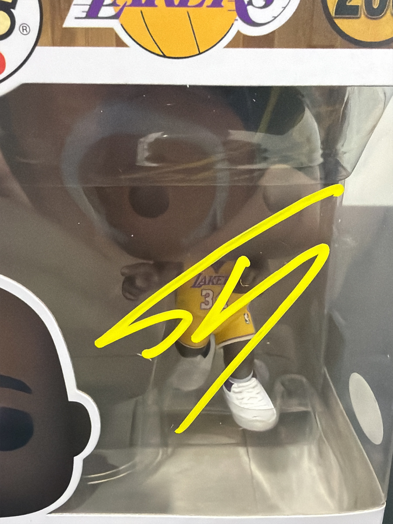 Shaquille O'Neal Signed Lakers 2000 WCF Celebration Funko Pop 208 JSA W COA Shaq