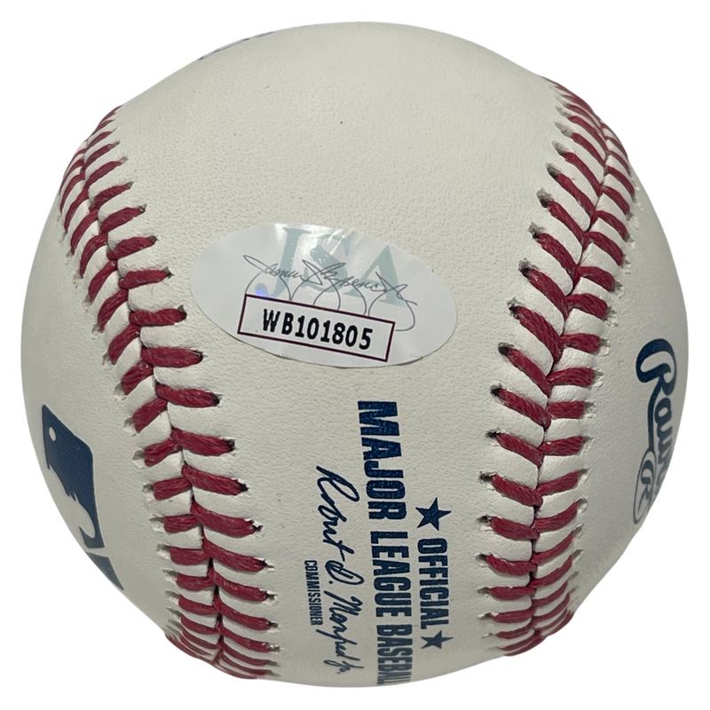 Chris Chambliss Signed Auto ROMLB Baseball w/ ROY + WSC + ALCS HR JSA WIT COA
