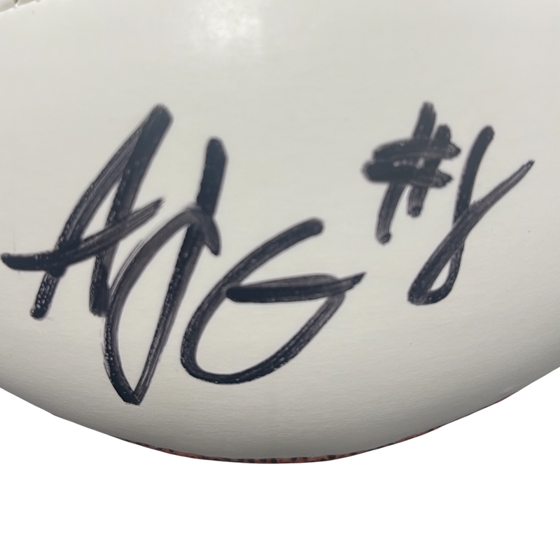 AJ Green Signed Wilson Mini White Panel NFL Football Cincinnati Bengals JSA COA