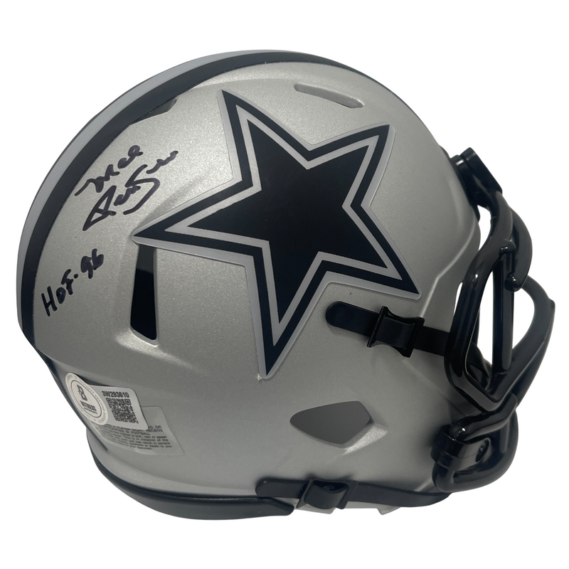 Mel Renfro Signed Cowboys Rave Mini Helmet w/ HOF 96 Beckett Witness BAS COA
