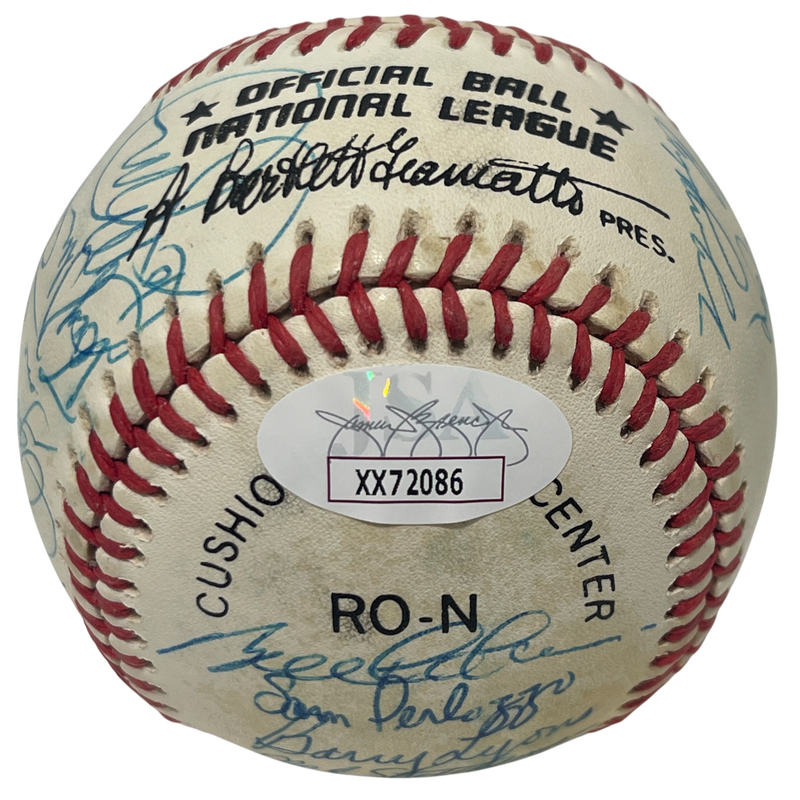 1987 New York Mets Team Signed Autographed ONL National League Baseball JSA LOA