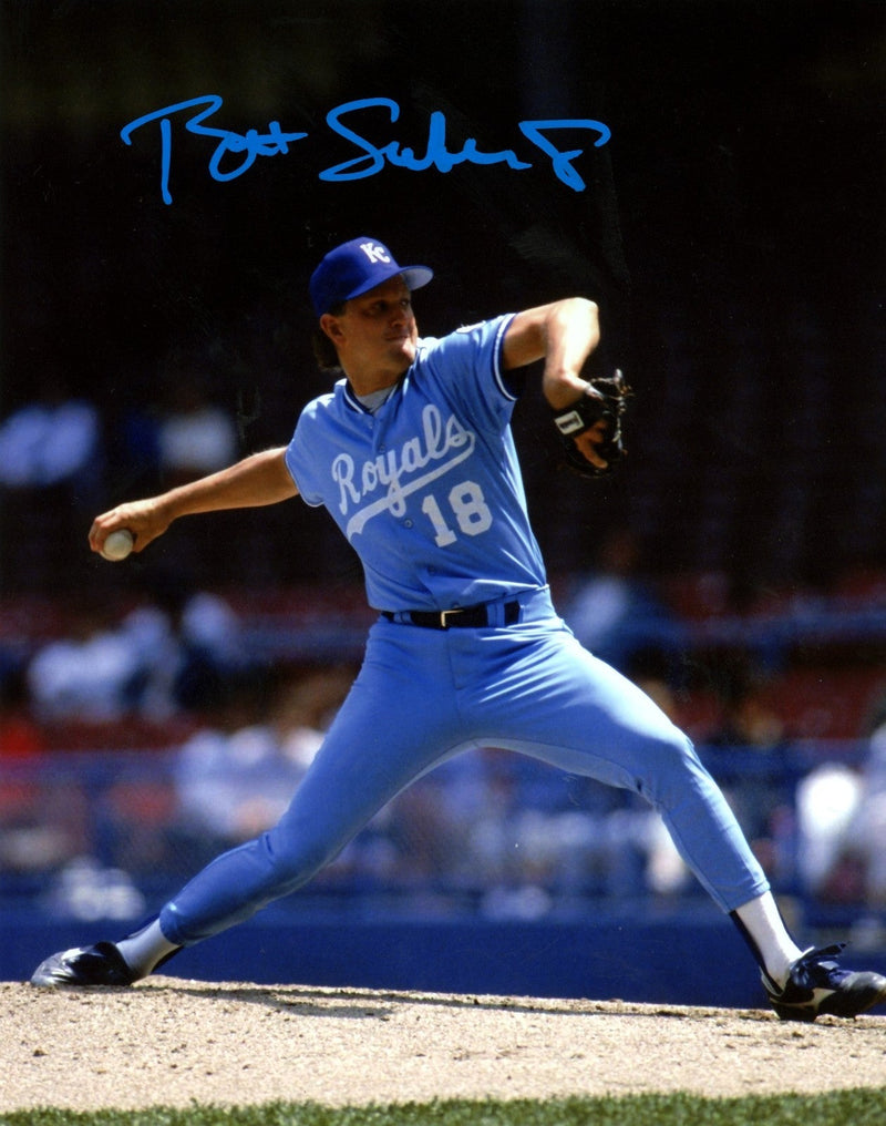 Bret Saberhagen Signed Autographed Kansas City Royals 8x10 Photo LSCM COA #2