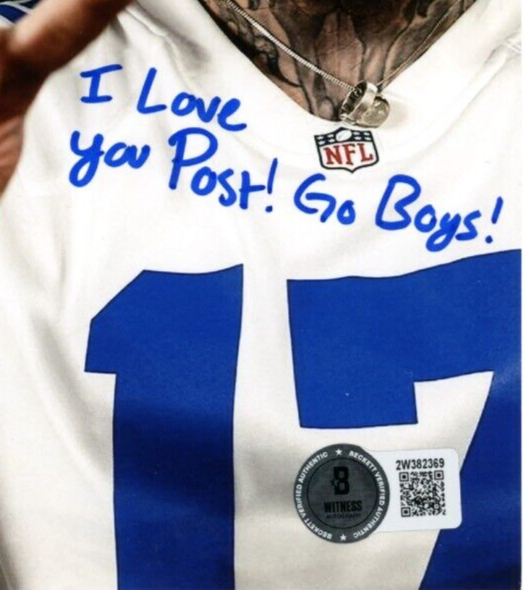 Brandon Aubrey Signed 8x10 Photo I Love You Post + LE #/17 Beckett BAS COA
