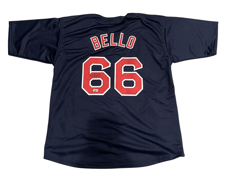 Brayan Bello Signed Boston Red Sox Custom Jersey Beckett Witness BAS COA