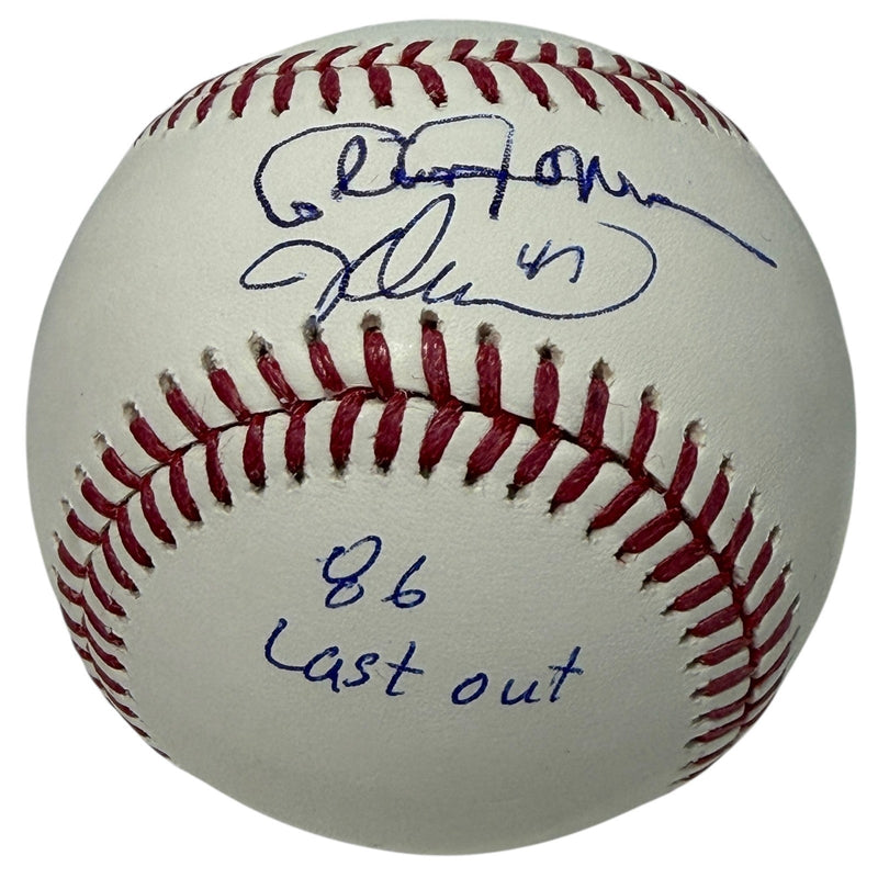 Cleon Jones & Jesse Orosco Dual Signed ROMLB Baseball w/ Last Out WS JSA Wit COA