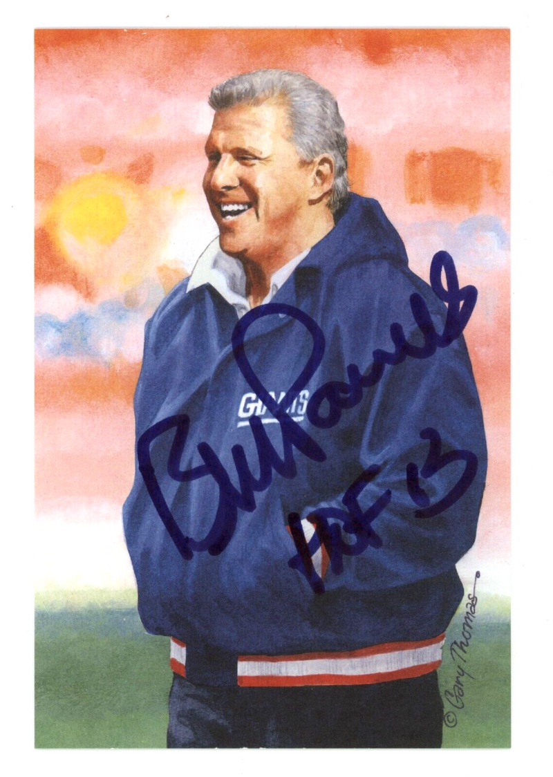 Bill Parcells Signed Auto GLAC Goal Line Art Card #278 w/ HOF 13 JSA COA Giants