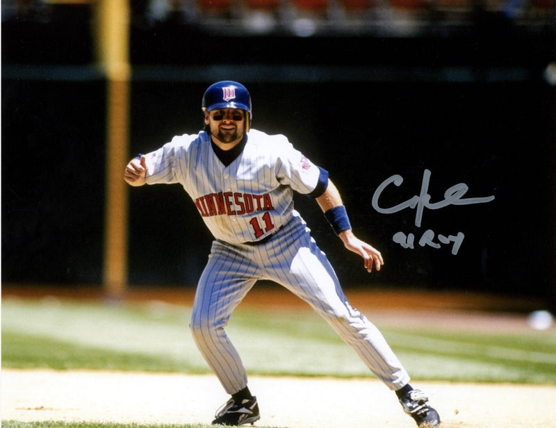 Chuck Knoblauch Signed Minnesota Twins 8x10 Photo w/ 91 ROY LSCM COA #1