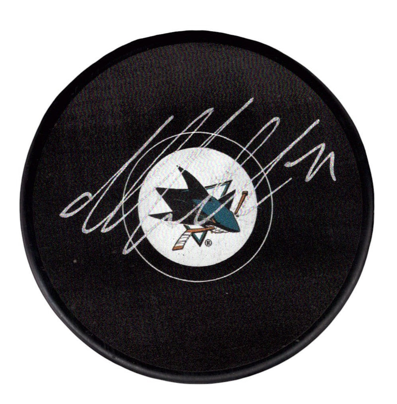 Macklin Celebrini Signed Autographed San Jose Sharks Logo Puck Fanatics COA