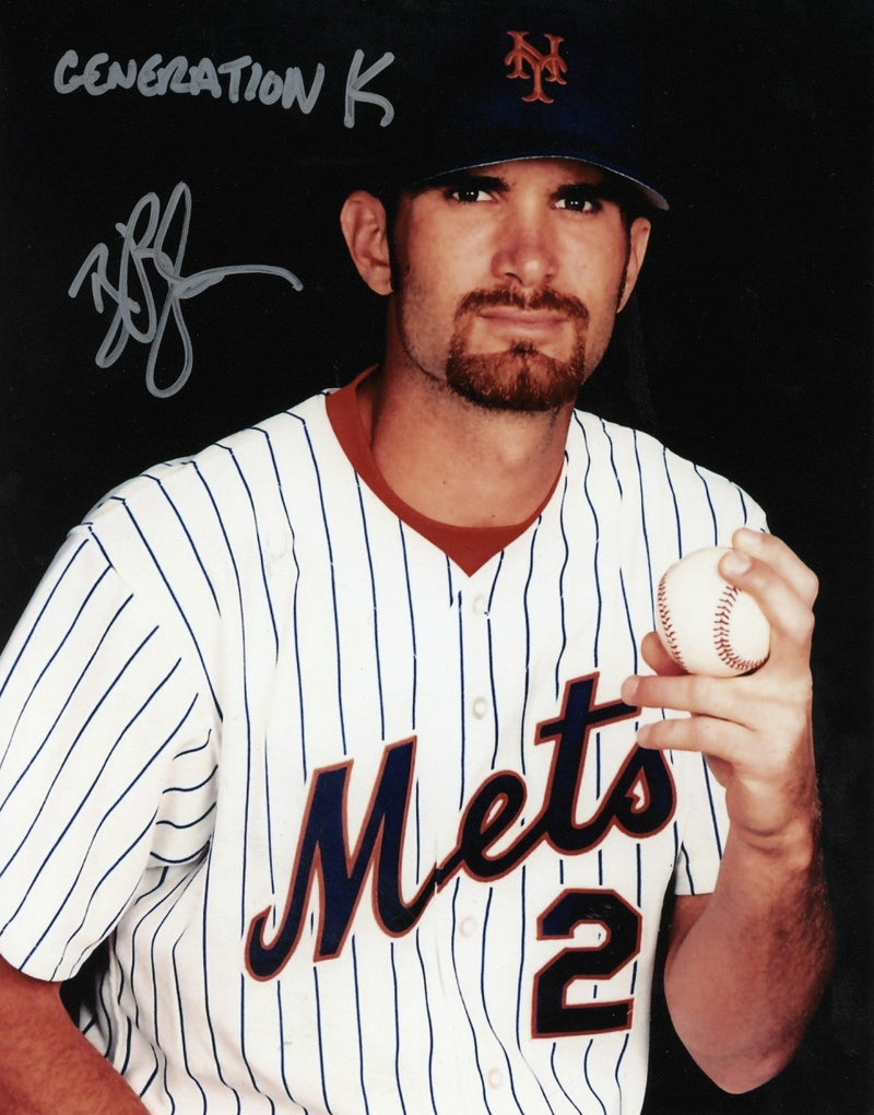 Bill Pulsipher Signed New York Mets 8x10 Photo w/ Generation K LSCM COA #3