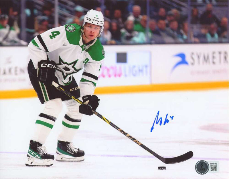 Miro Heiskanen Signed Dallas Stars 8x10 Photo  Beckett Witness BAS COA #5
