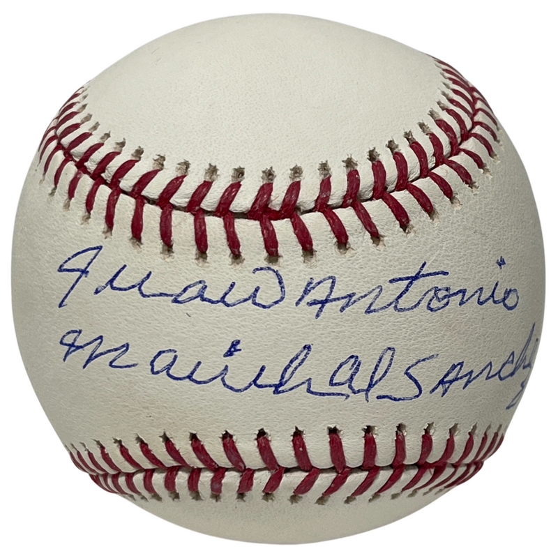 Juan Marichal FULL NAME Signed ROMLB Baseball Beckett Witness BAS COA