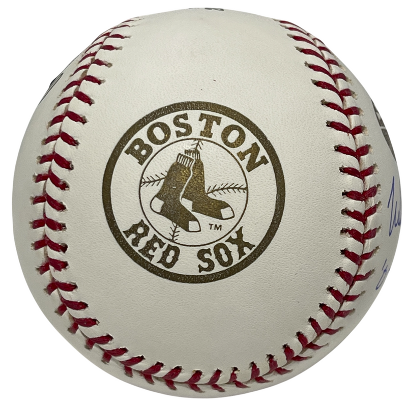 Mike Lowell Signed 2007 World Series LE Gold Baseball w WS MVP Beckett W BAS COA