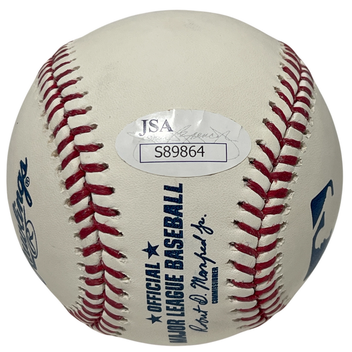 Corey Ray Signed Autographed Rawlings ROMLB Baseball JSA COA Brewers