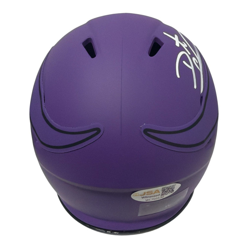 Daunte Culpepper Signed Minnesota Vikings Rave Mini Helmet JSA Witness COA