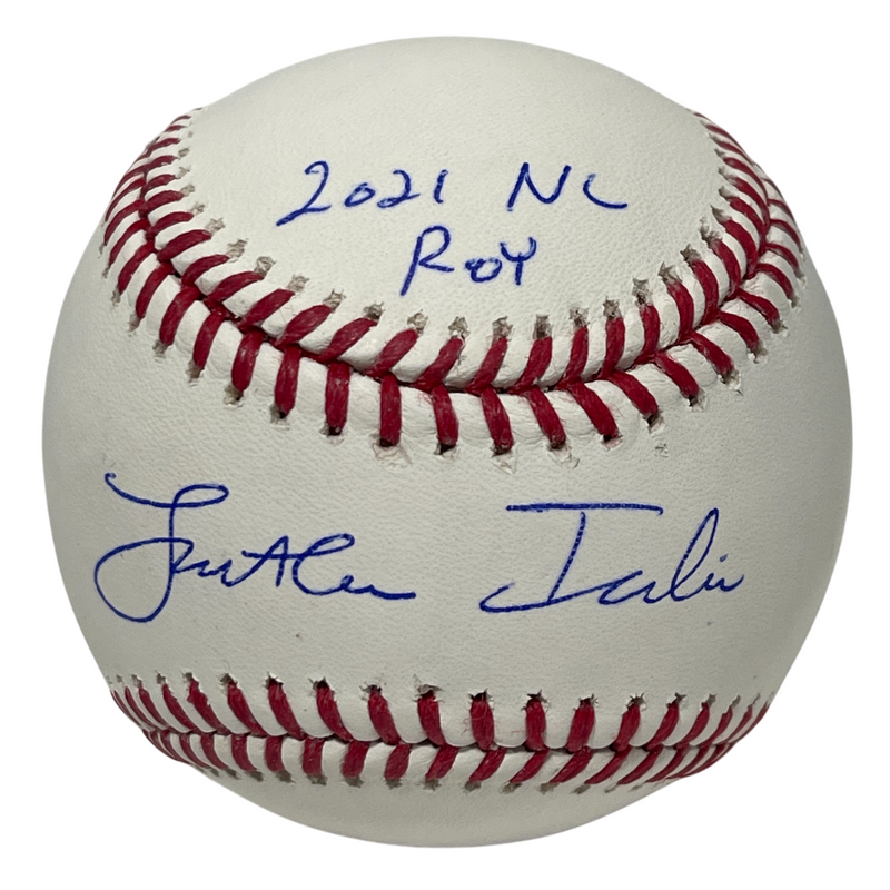 Jonathan India Signed ROMLB Baseball 2021 NL ROY Ins PSA ITP HOLO COA Royals