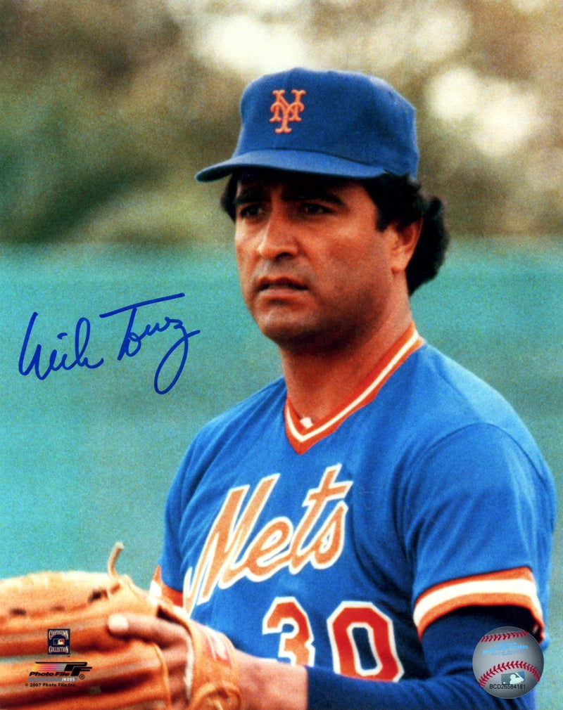 Mike Torrez Signed Autographed New York Mets 8x10 Photo File LSCM COA #4