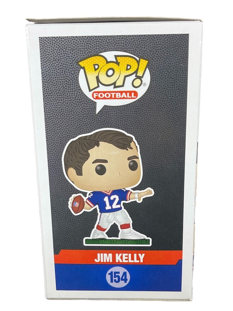 Jim Kelly Signed Auto Buffalo Bills Funko Pop #154 Beckett Witness BAS COA