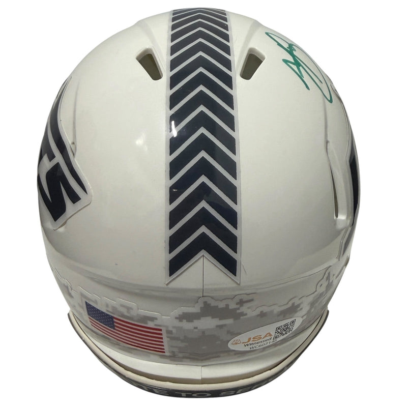 Minkah Fitzpatrick Signed New York Jets Salute Mini Helmet JSA Witness COA