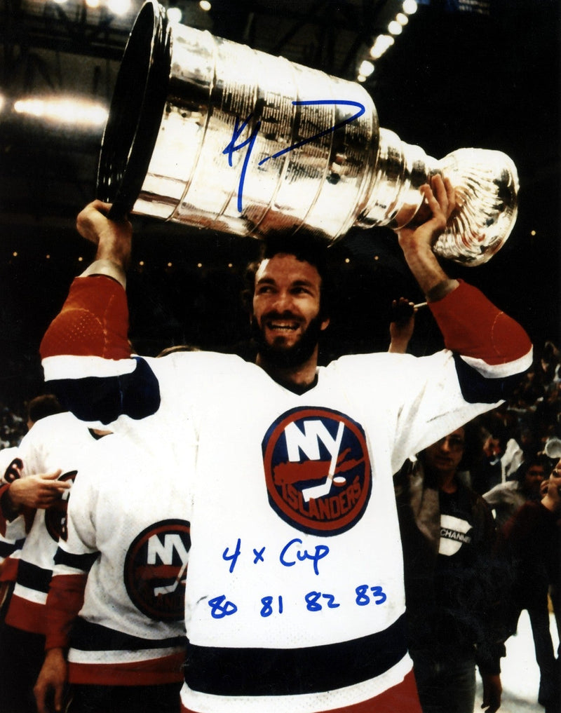 Ken Morrow Signed New York Islanders 8x10 Photo w/ 4x Cup 80 81 82 83 LSCM COA