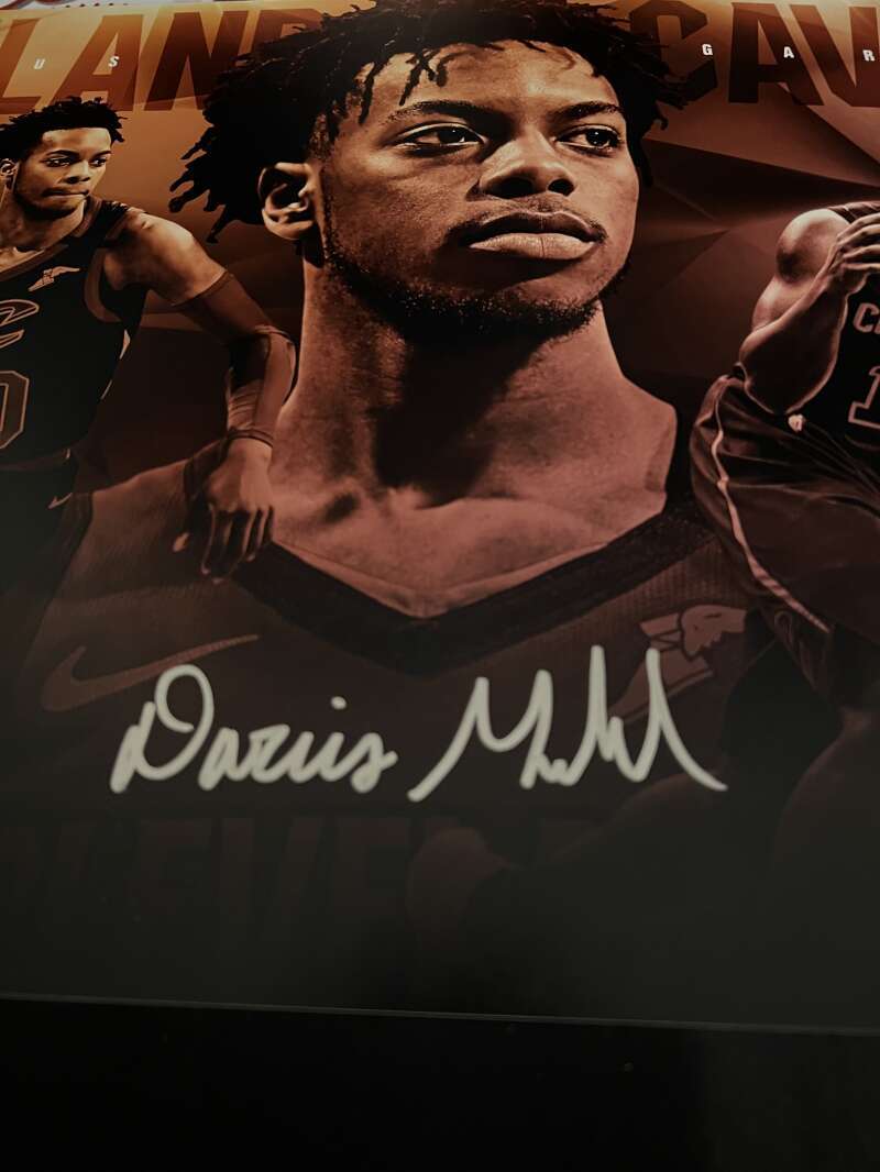 Darius Garland Signed 22x12 Photo To The Rack Upper Deck UDA COA Cavaliers
