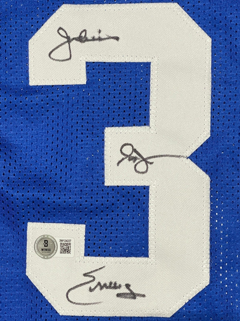 Julius Erving Signed Nets Custom Jersey w/ Dr. J Insc. Beckett Witness BAS COA
