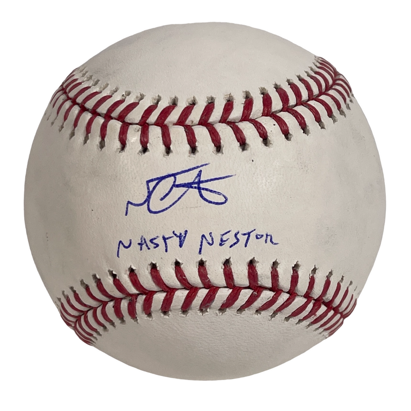 Nestor Cortes Signed ROMLB Baseball w/ Nasty Nestor JSA COA New York Yankees