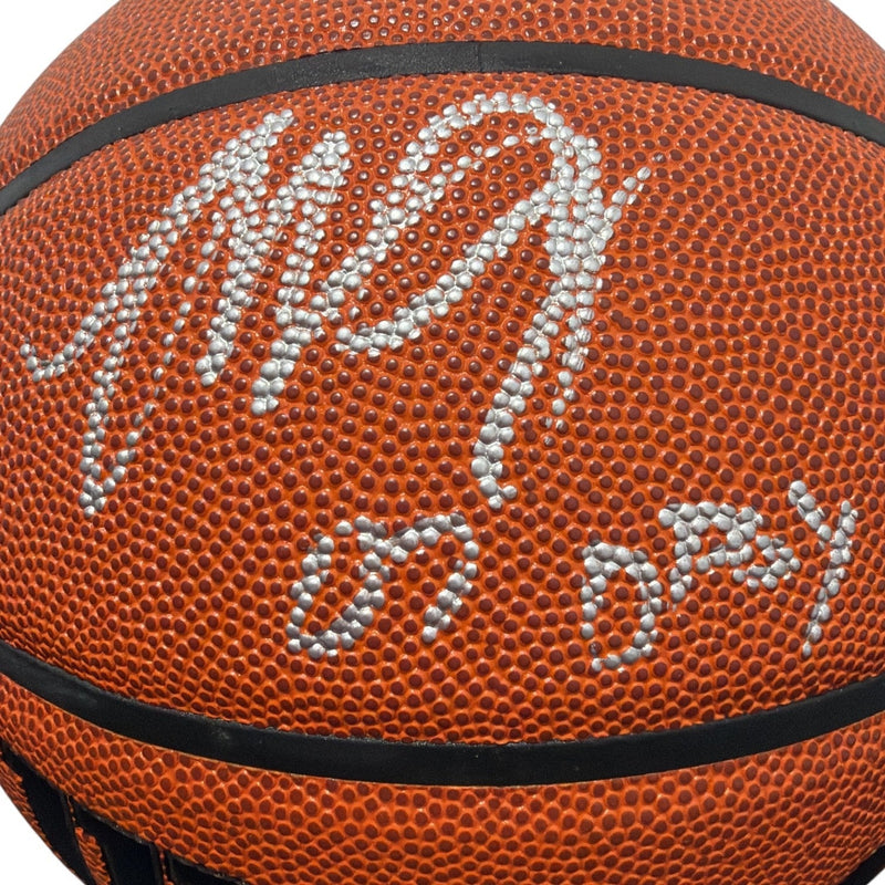 Marcus Camby Signed Autographed Wilson NBA Basketball w/ 07 DPOY JSA Witness COA