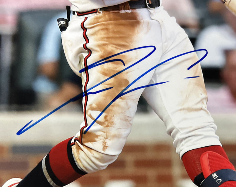 Ronald Acuna Jr Signed Framed 16x20 Photo Post Season Beckett BAS COA