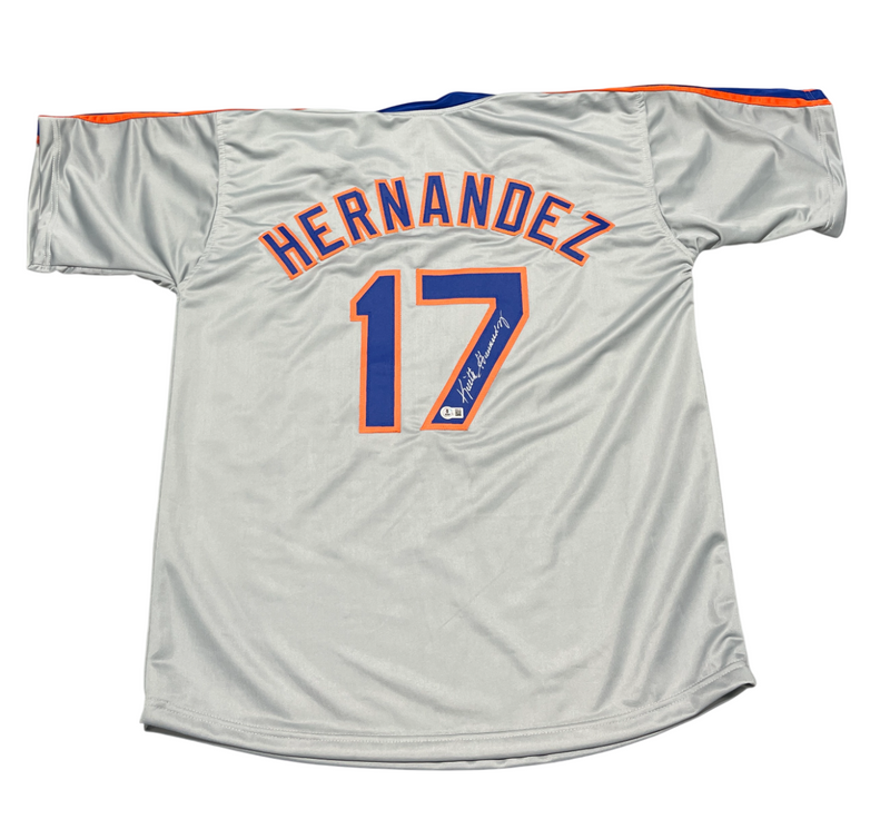 Keith Hernandez Signed New York Mets Custom Jersey Beckett Witness BAS COA