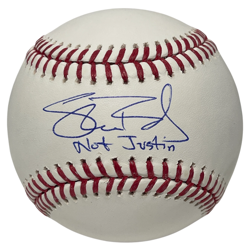 Shane Bieber Signed ROMLB Baseball w/ Not Justin Beckett BAS COA Guardians