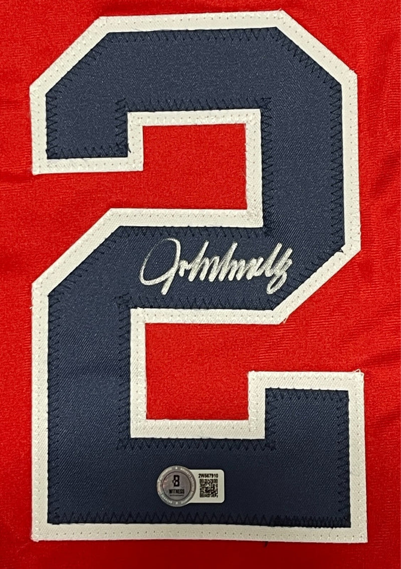 John Smoltz Signed Auto Atlanta Braves Custom Jersey Beckett Witness BAS COA